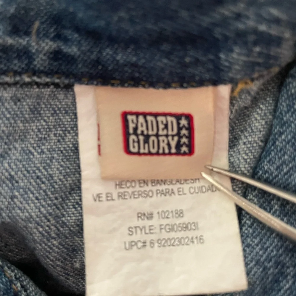 Faded Glory Infant 18 months Jean Jacket Used - Picture 8 of 8
